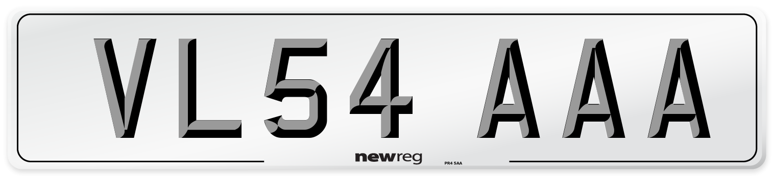 VL54 AAA Number Plate from New Reg